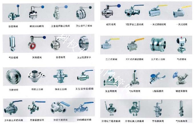 專業(yè)衛(wèi)生級閥門、球閥、蝶閥、止回閥、隔膜閥